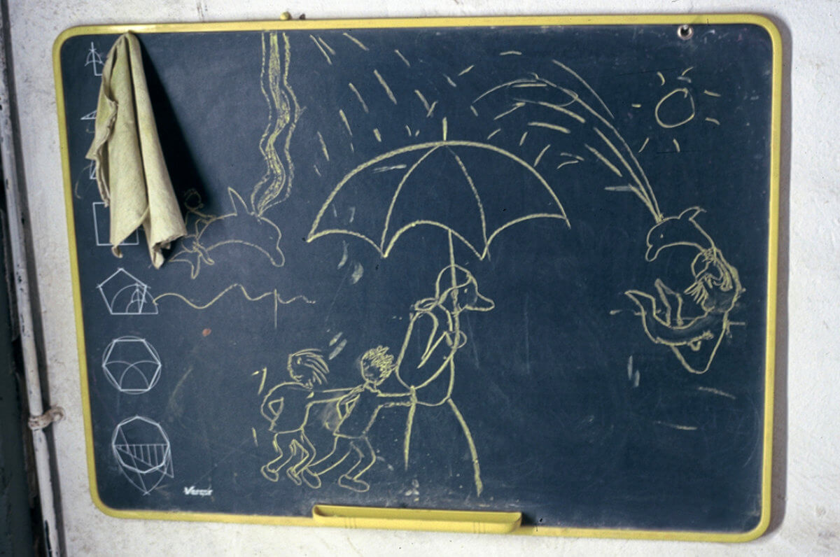 Blackboard 15, photography, 2001