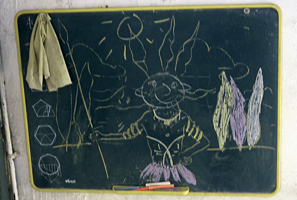 Blackboard 18, photography, 2001