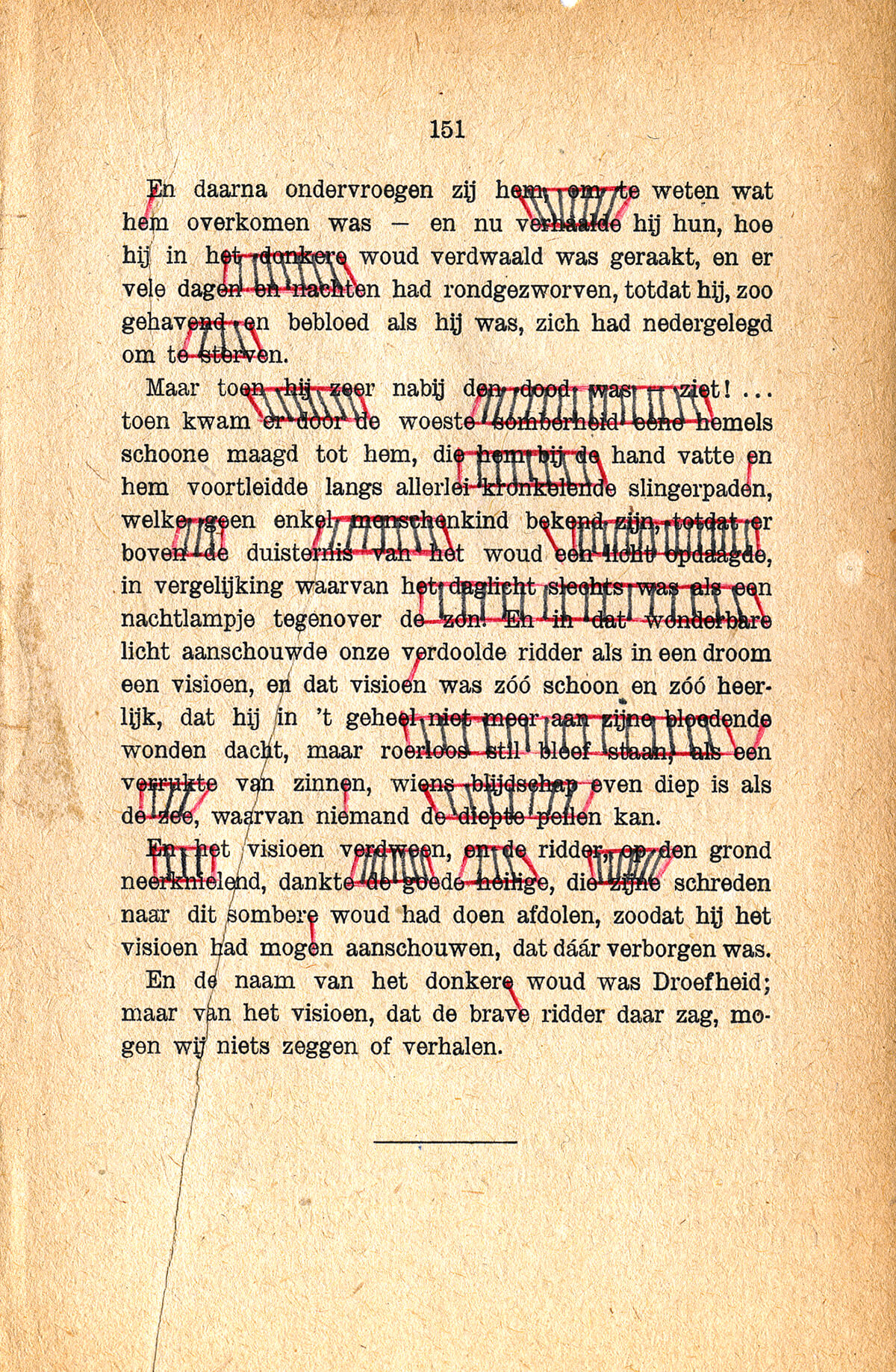 En daarna, 18 x 12 cm, ink on newspaper, 1989