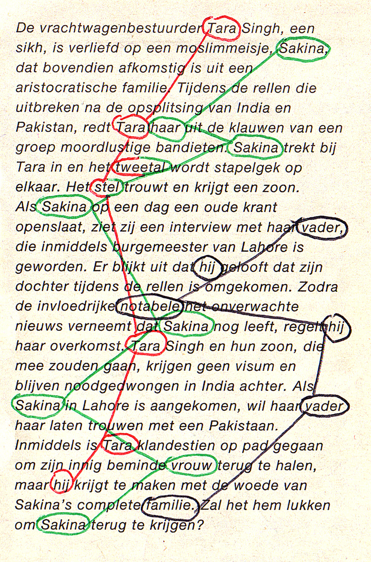 De vrachtwagenbestuurder, 10 x 7 cm, ink on newspaper, 2002