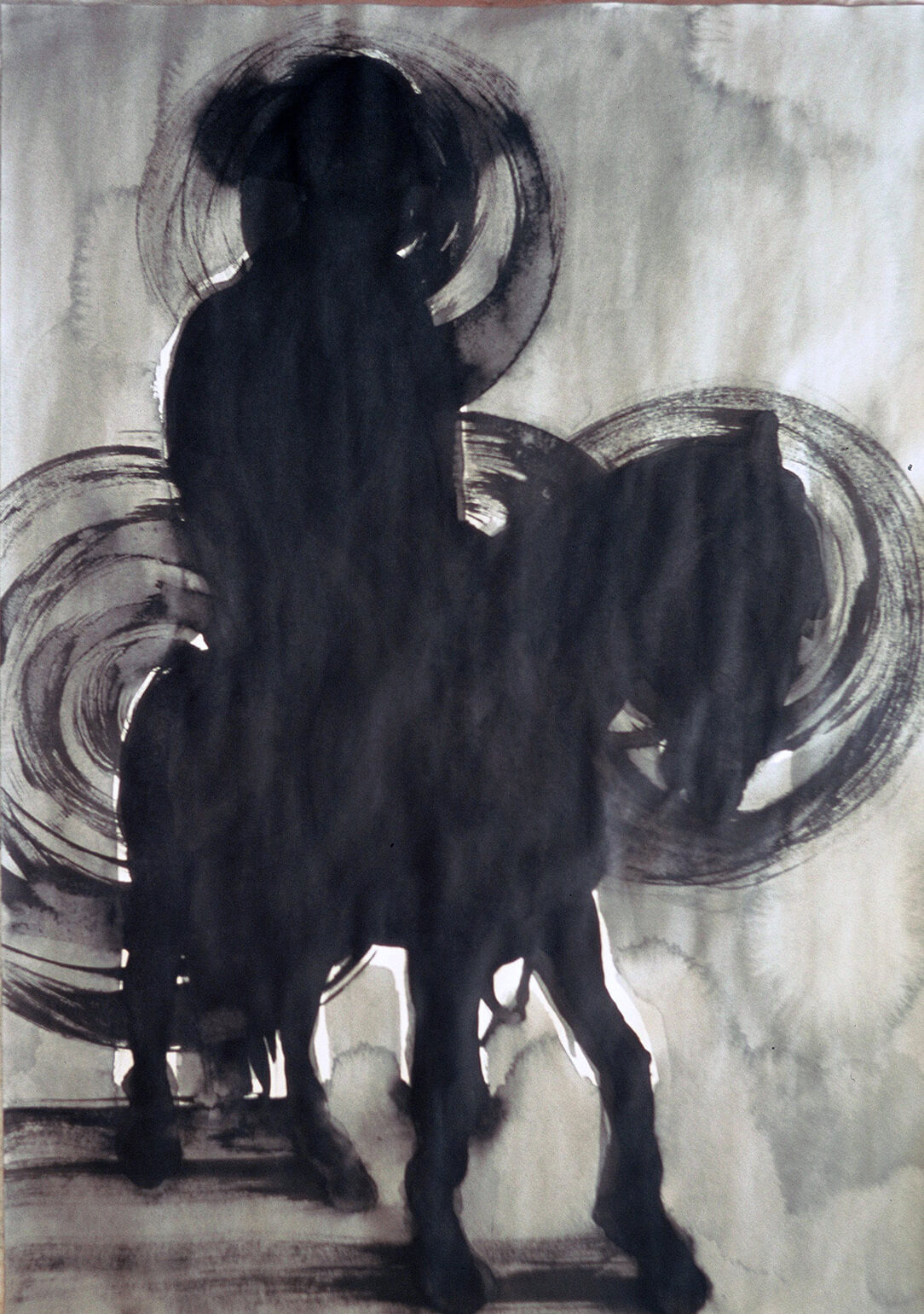 untitled (vaquero), 69,5 x 50 cm, ink on paper, 2004