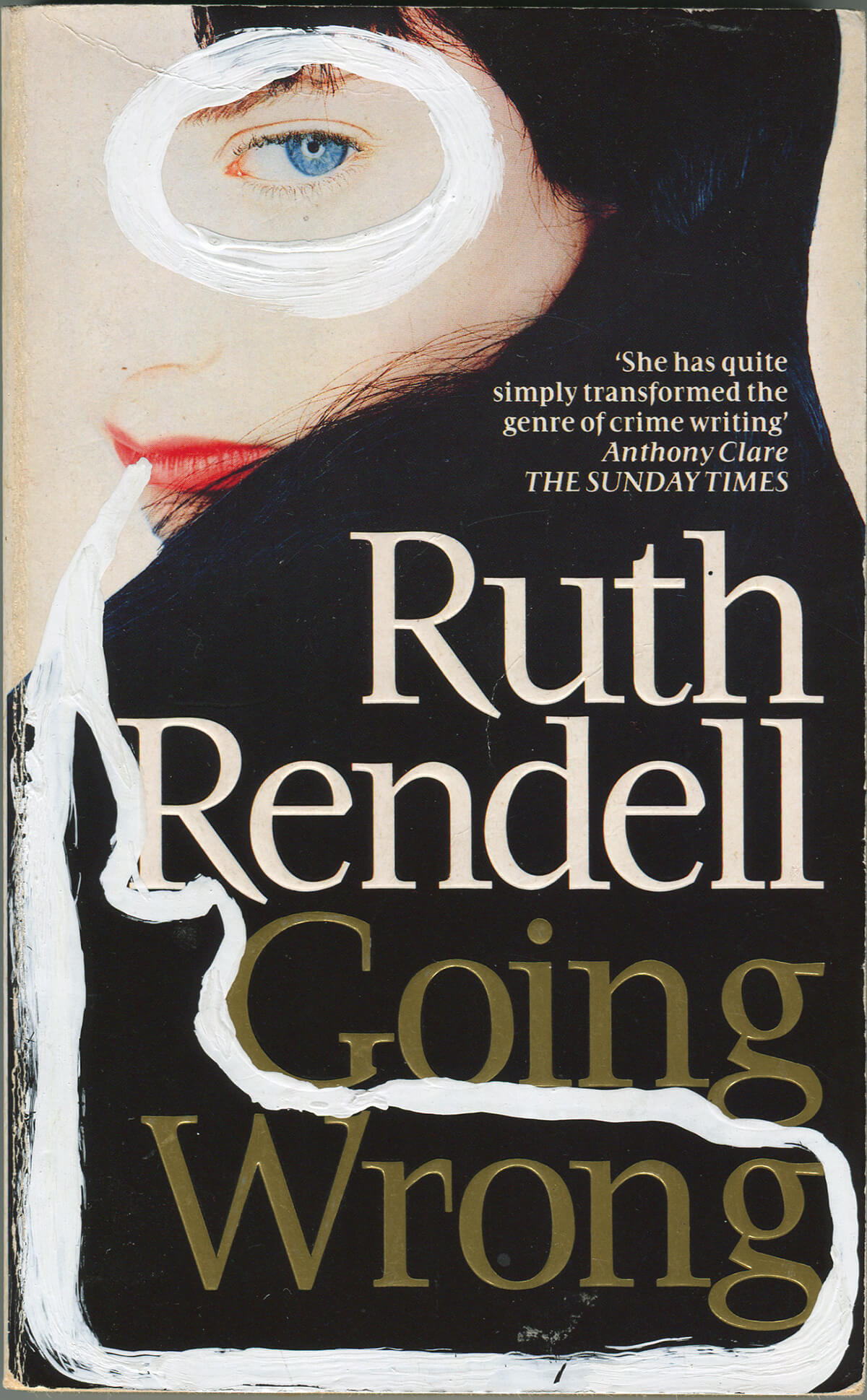 Going Wrong, cover, 18 x 11 x 2 cm, correction fluid on book 250 pages, 2005