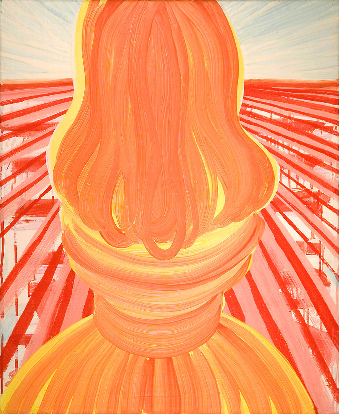 untitled (salt pillar), 73 x 60 cm, egg tempera on canvas, 2006