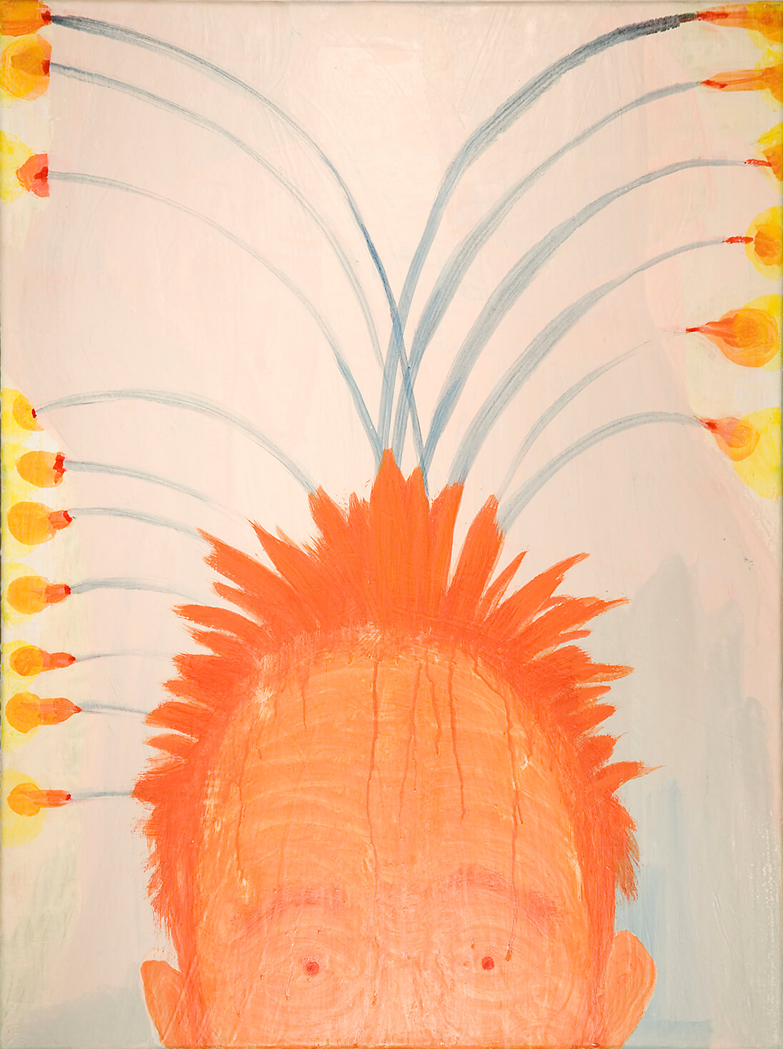 untitled (StanLaurel), 80 x 60 cm, egg tempera on canvas, 2009