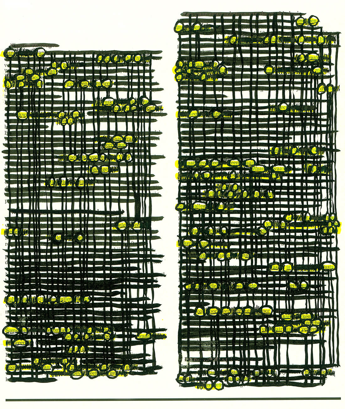 OMIL Ensemble, Zeebelt, An-An, projection, original 28.5 x 21.5 cm, 2011