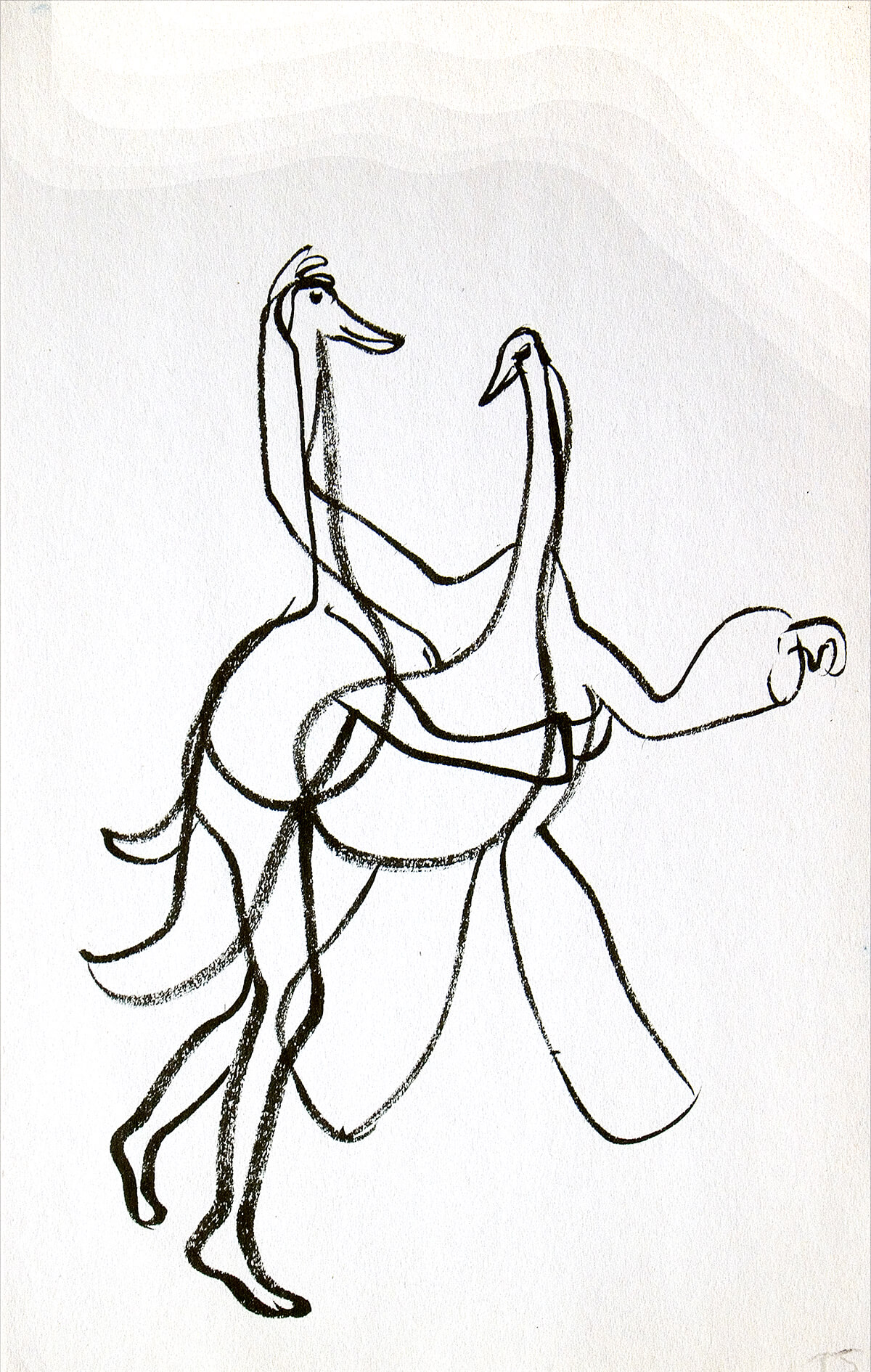 untitled (bird dance). 23 x 15,5 cm, ink on paper, 2012