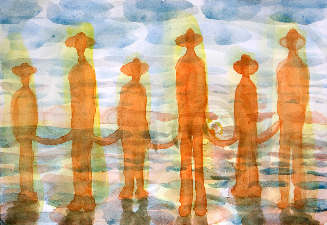 untitled (vaqueros Tossal), 28 x 26 cm, watercolour, 2012