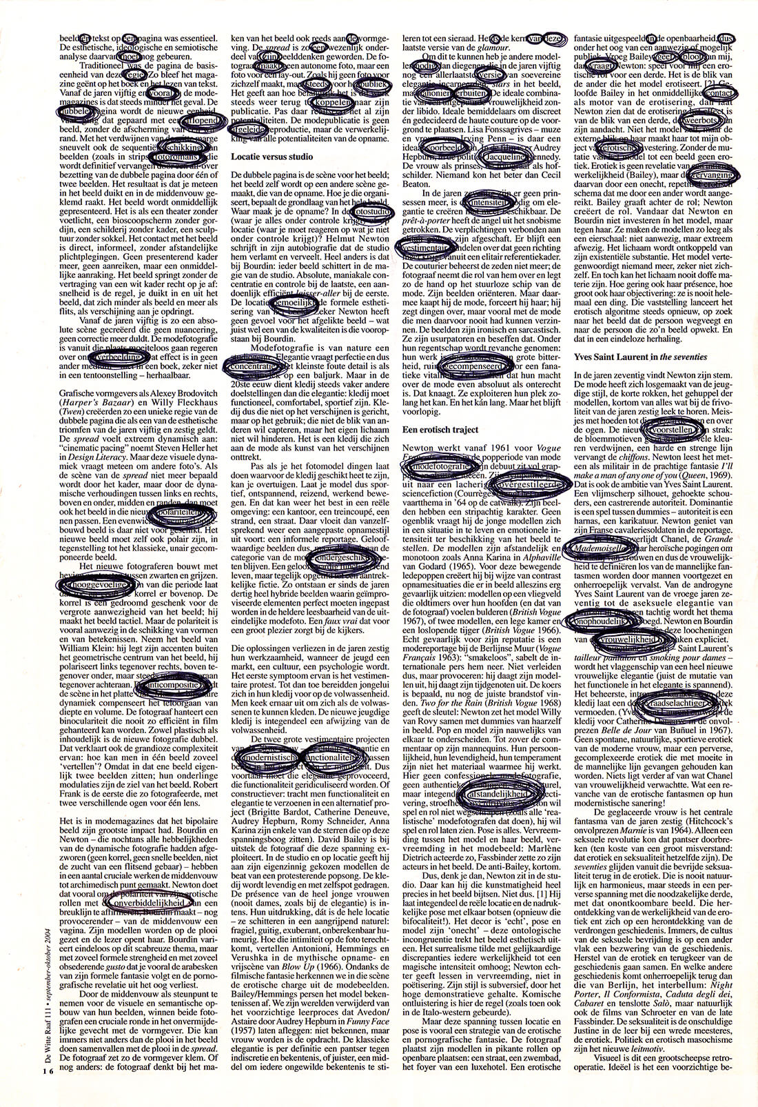 Genetic Choir, Blaadjes op het water, projection, original 42 x 29 cm, 2013