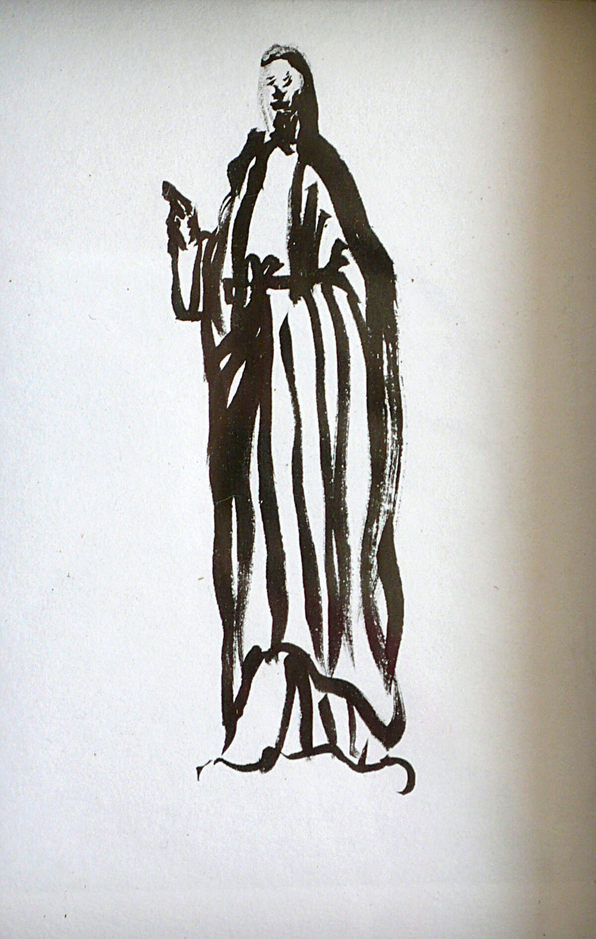 untitled (saint), 16 x 11 cm, ink on paper, 2014