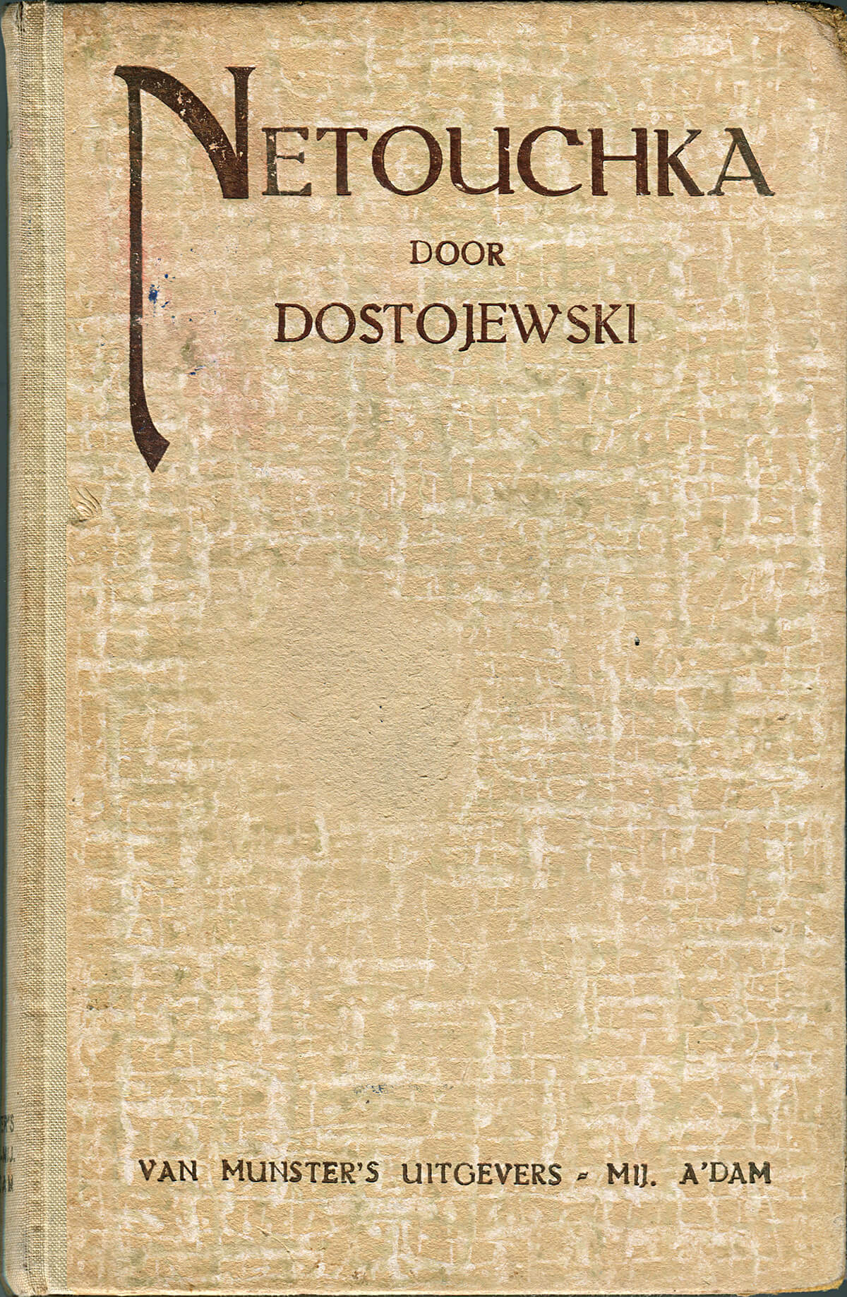 Netouchka, cover, 19 x 13 x 2 cm, ink on book, 2016