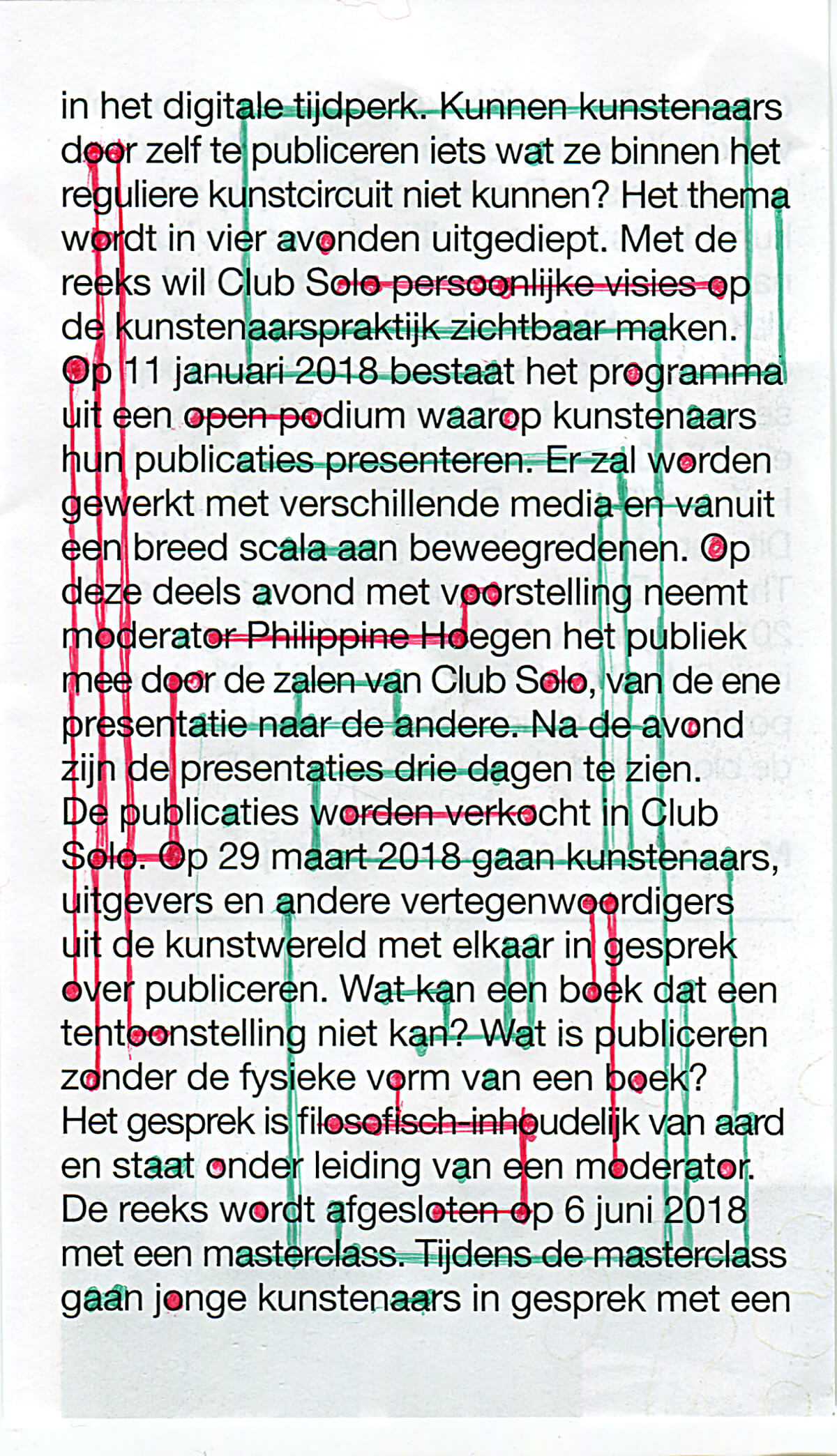In het digitale tijdperk, 12.5 x 7.7 cm, ink on newspaper, 2017