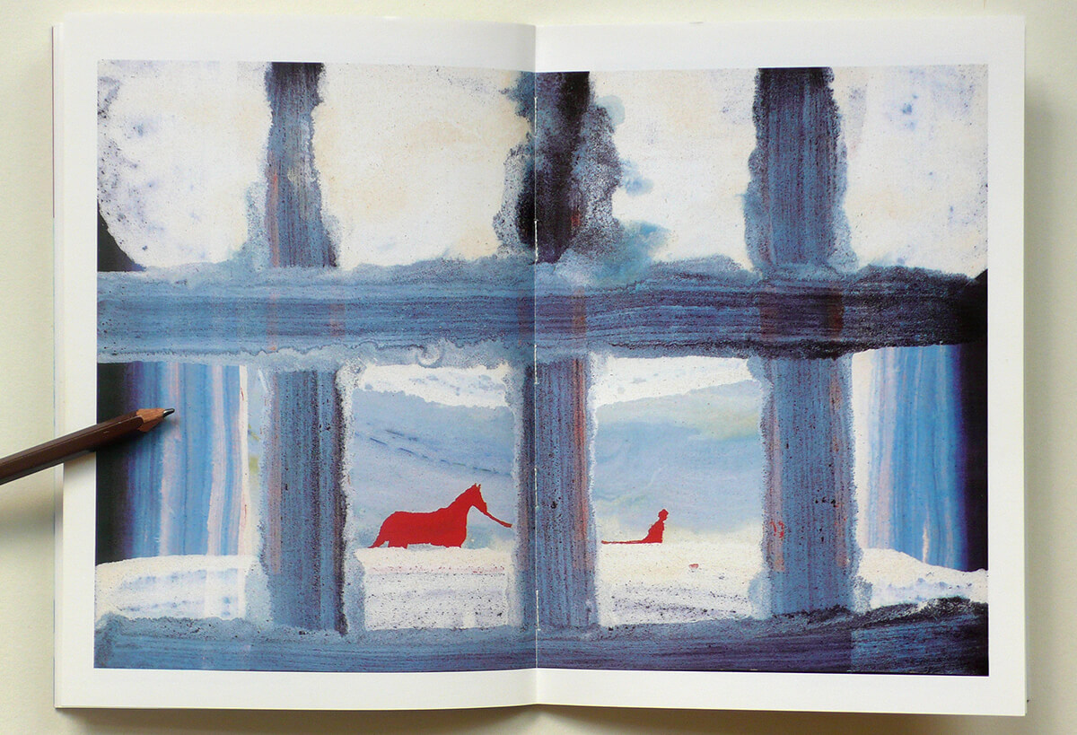 Hide and seek, page 13+14 of 40 pages, 21 x 29 cm, 2003